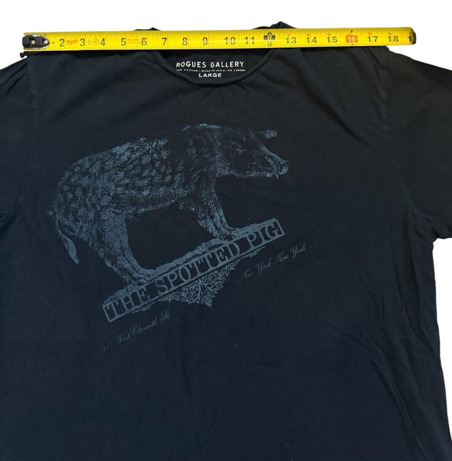 Rogue Gallery The Spotted Pig New York Cotton T-Shirt Size Large