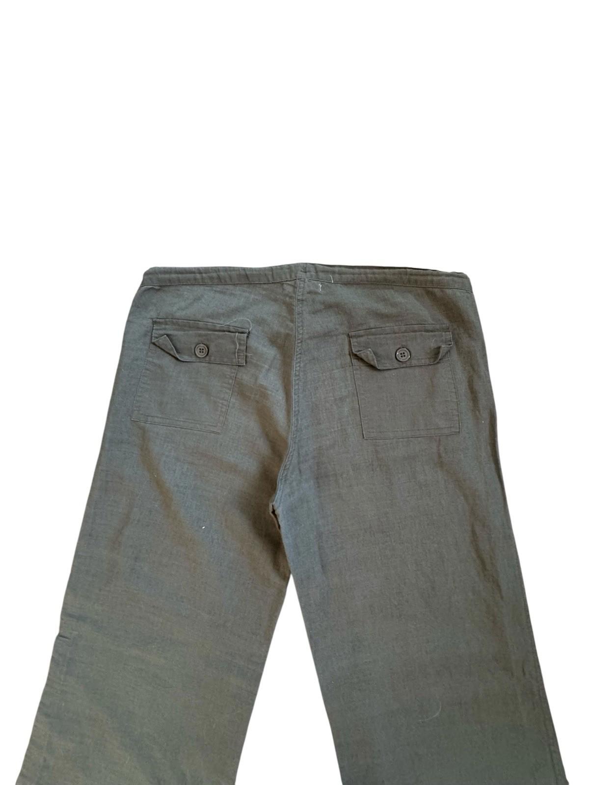 Derek Heart Linen Pants Womens Green Wide Leg Great For Warm Weather Medium
