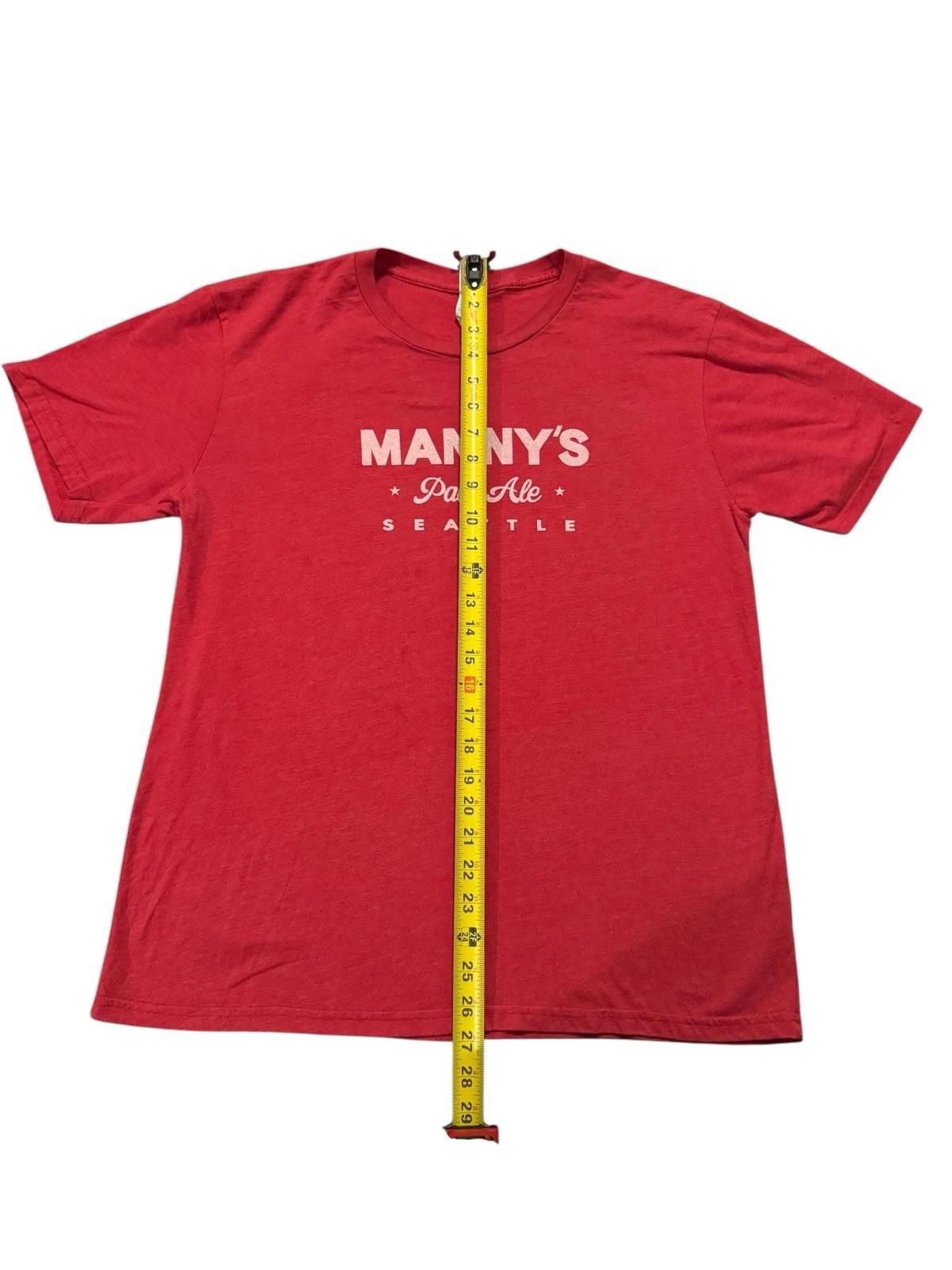 Georgetown Brewing Manny's Pale Ale Seattle Washington T-Shirt Size Large
