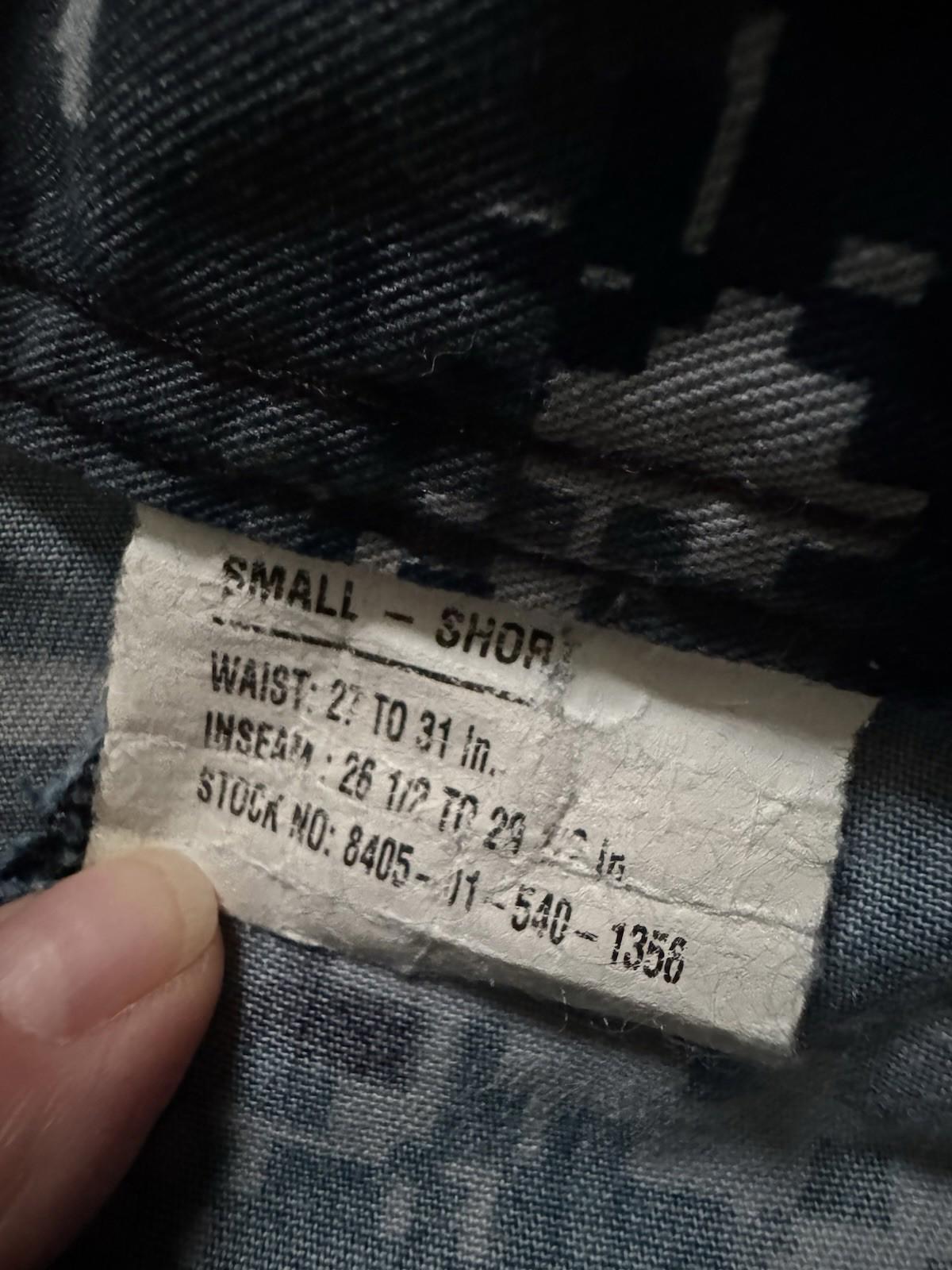 Mens Military Surplus Blue Camouflage BDU Pants Small