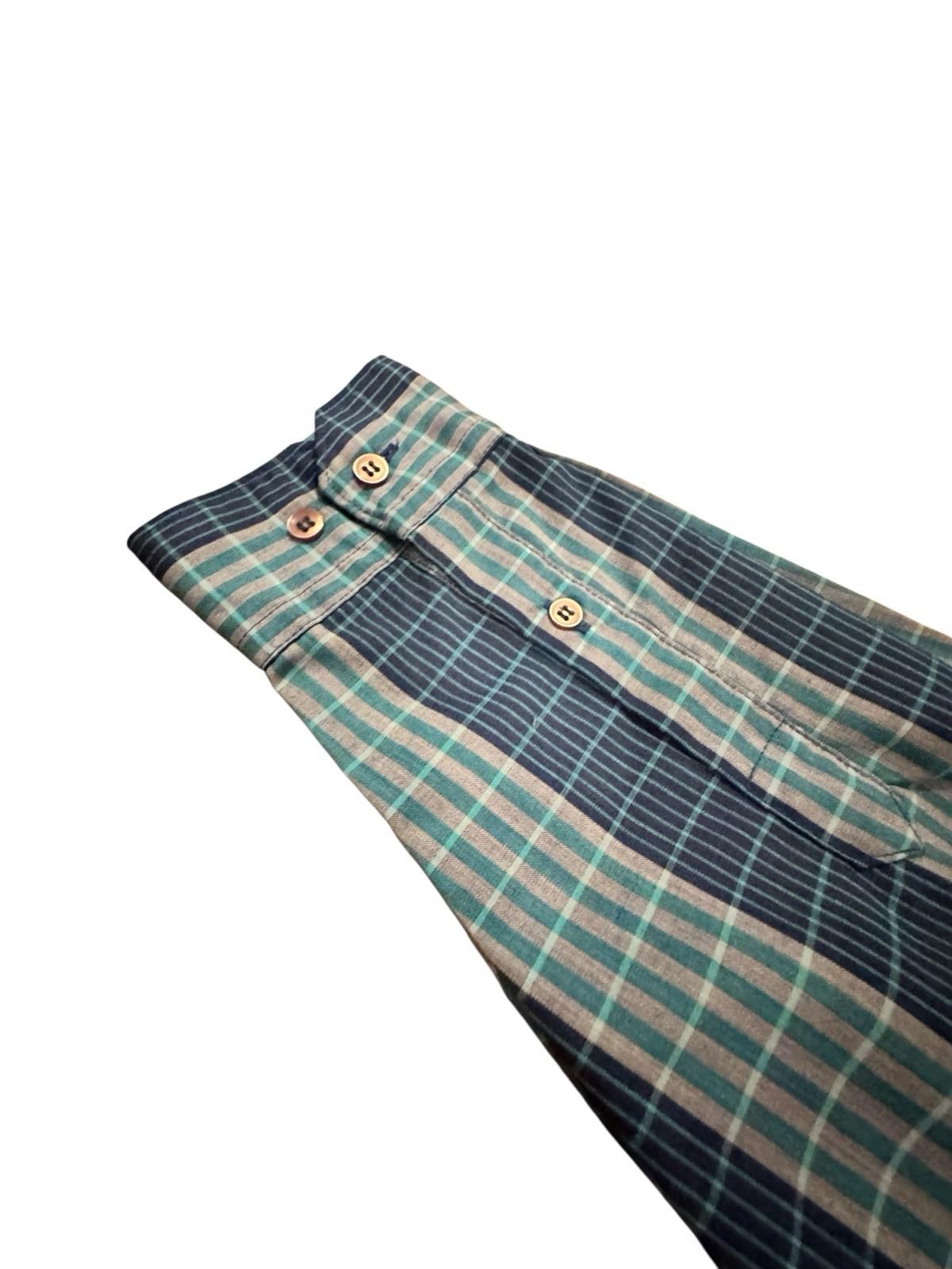 Vintage 1990’s Levi’s Blue Stripped Cotton Button Up Shirt Size Medium