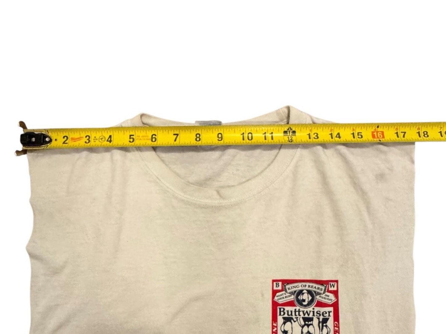Vintage 80s Buttweiser Budweiser Beer Sleeveless Tshirt Mens XL Graphic T Yazbek