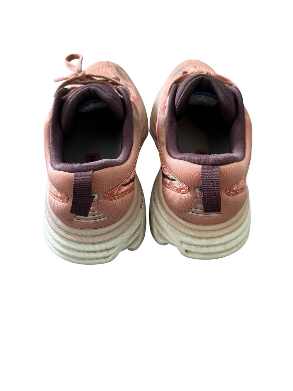 HOKA ONE ONE Bondi 8 Women's Sneakers Pink Size 7.5 B Width