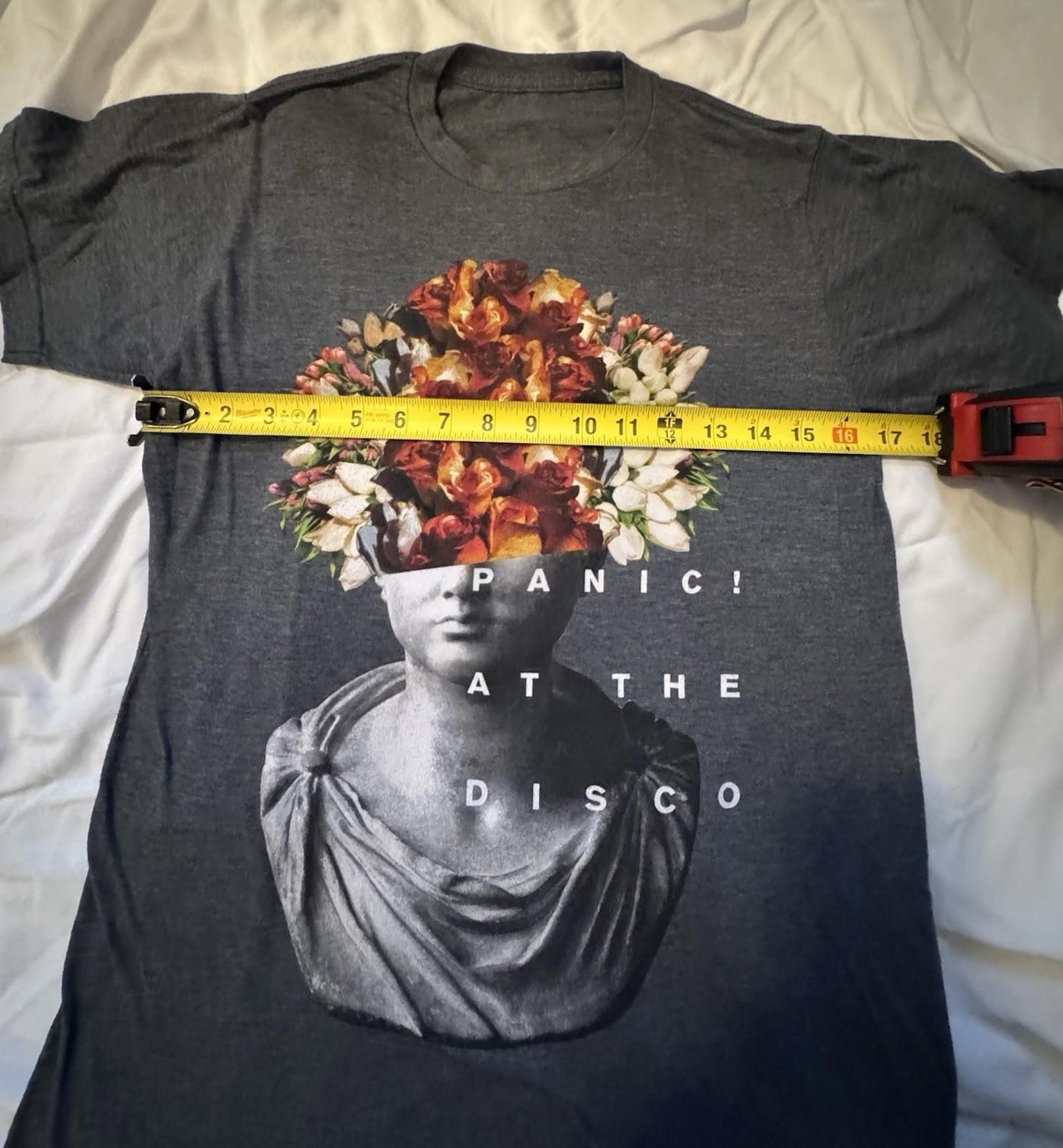 Vintage Y2K Panic At The Disco Band Tee Shirt Black Size Small