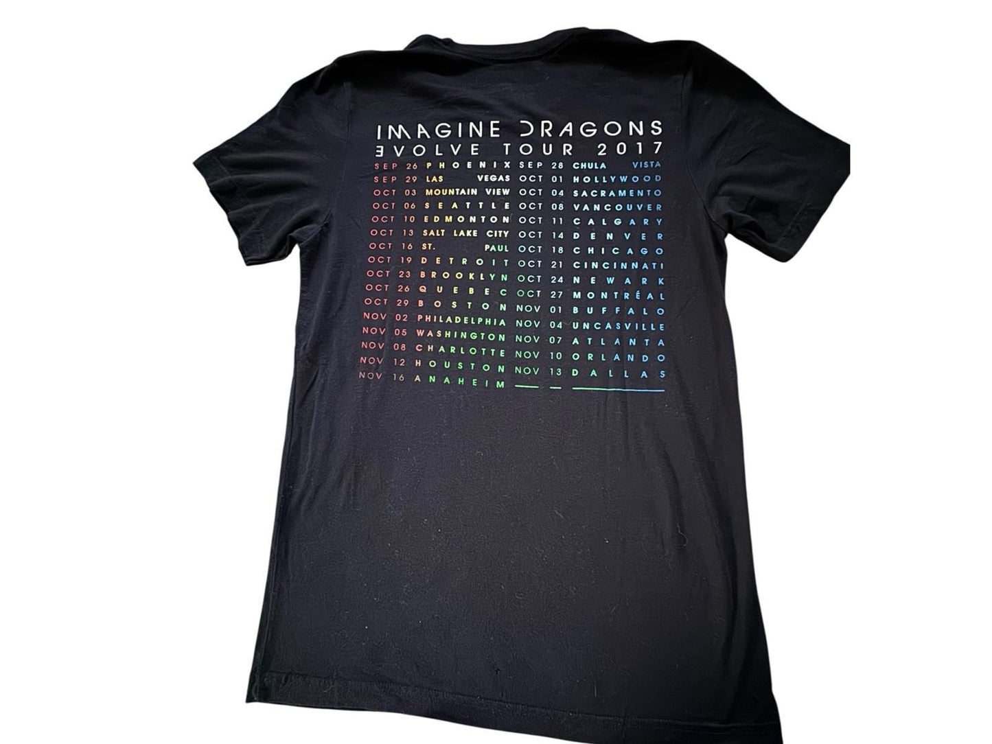 2017 IMAGINE DRAGONS Evolve Concert Tour Shirt Dan Reynolds Wayne Sermon Medium