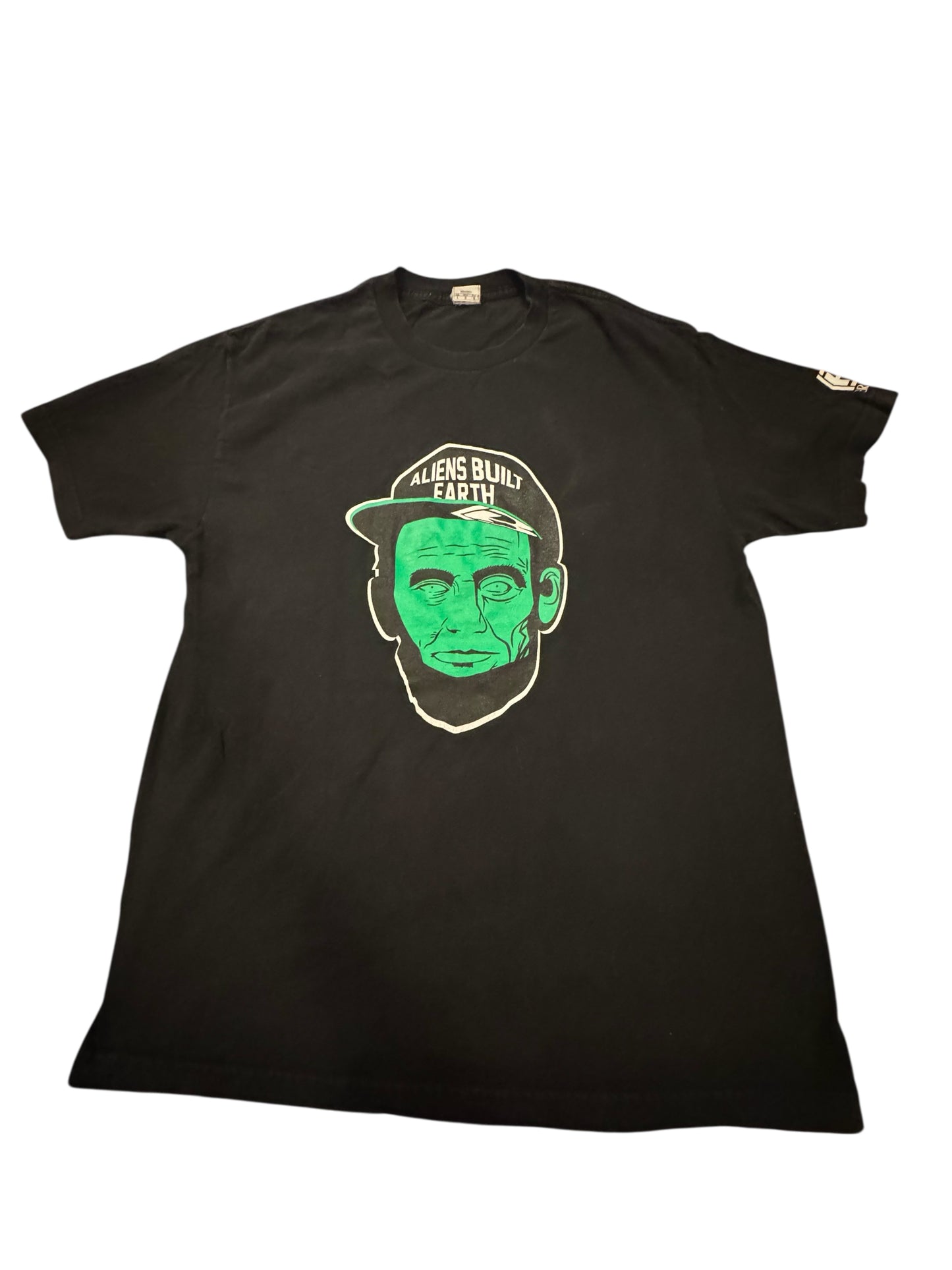 Abe Lincoln Aliens T Shirt Graphic Tee Size Mens Large
