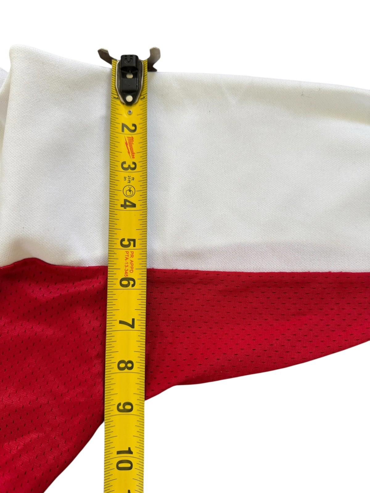 Vtg 60s Artex Engineers Cotton Polyester USA Made Red White Jersey Size M