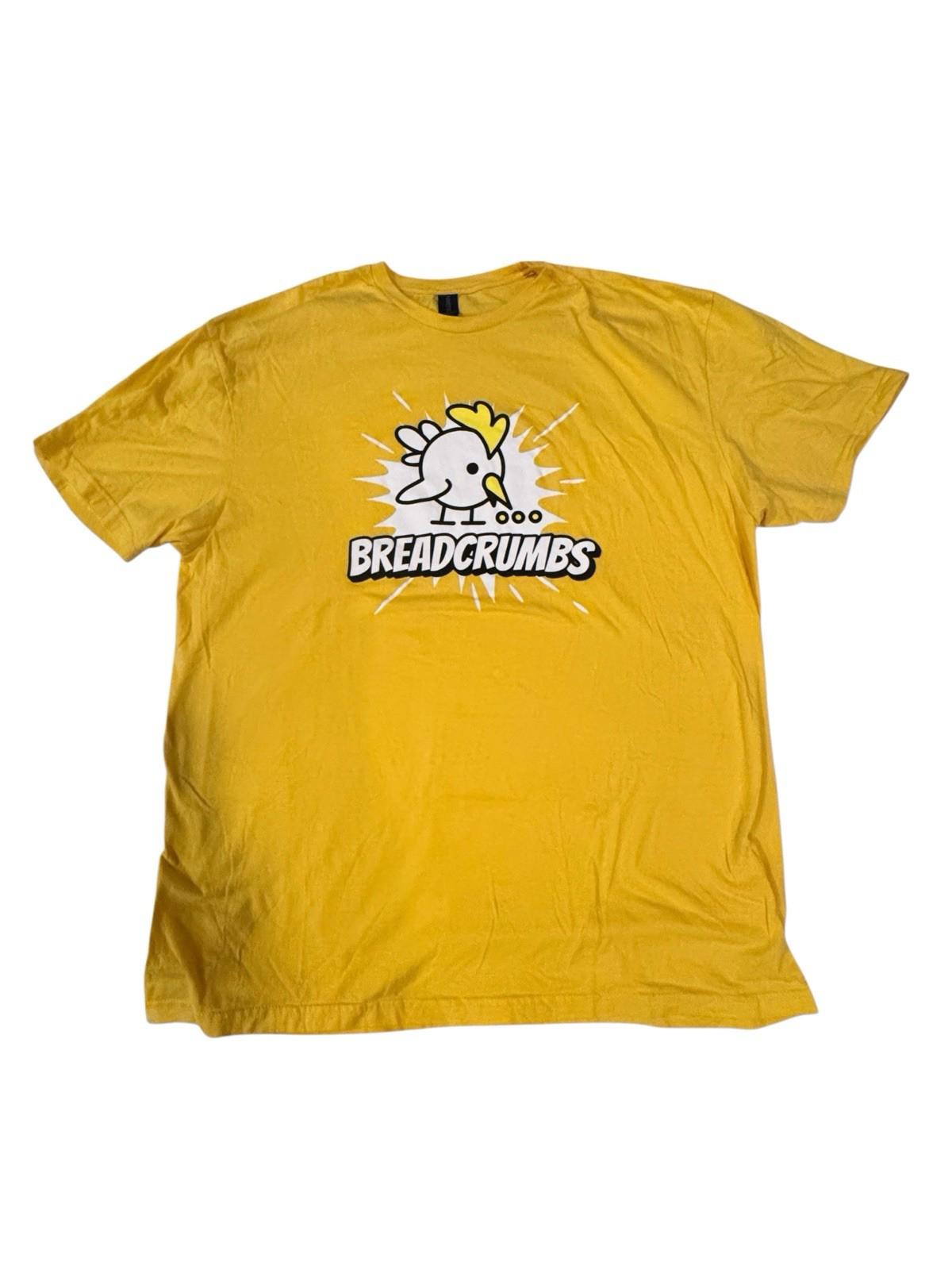 Breadcrumbs Chicken Yellow Graphic Tshirt Tee Shirt Men's Gildan Softstyle XL