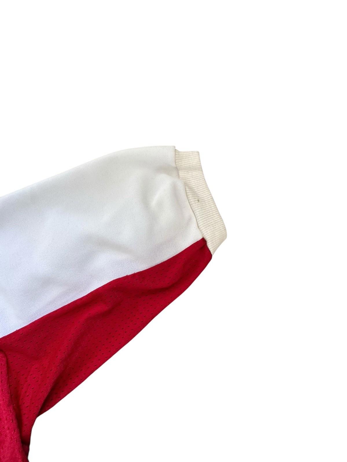 Vtg 60s Artex Engineers Cotton Polyester USA Made Red White Jersey Size M