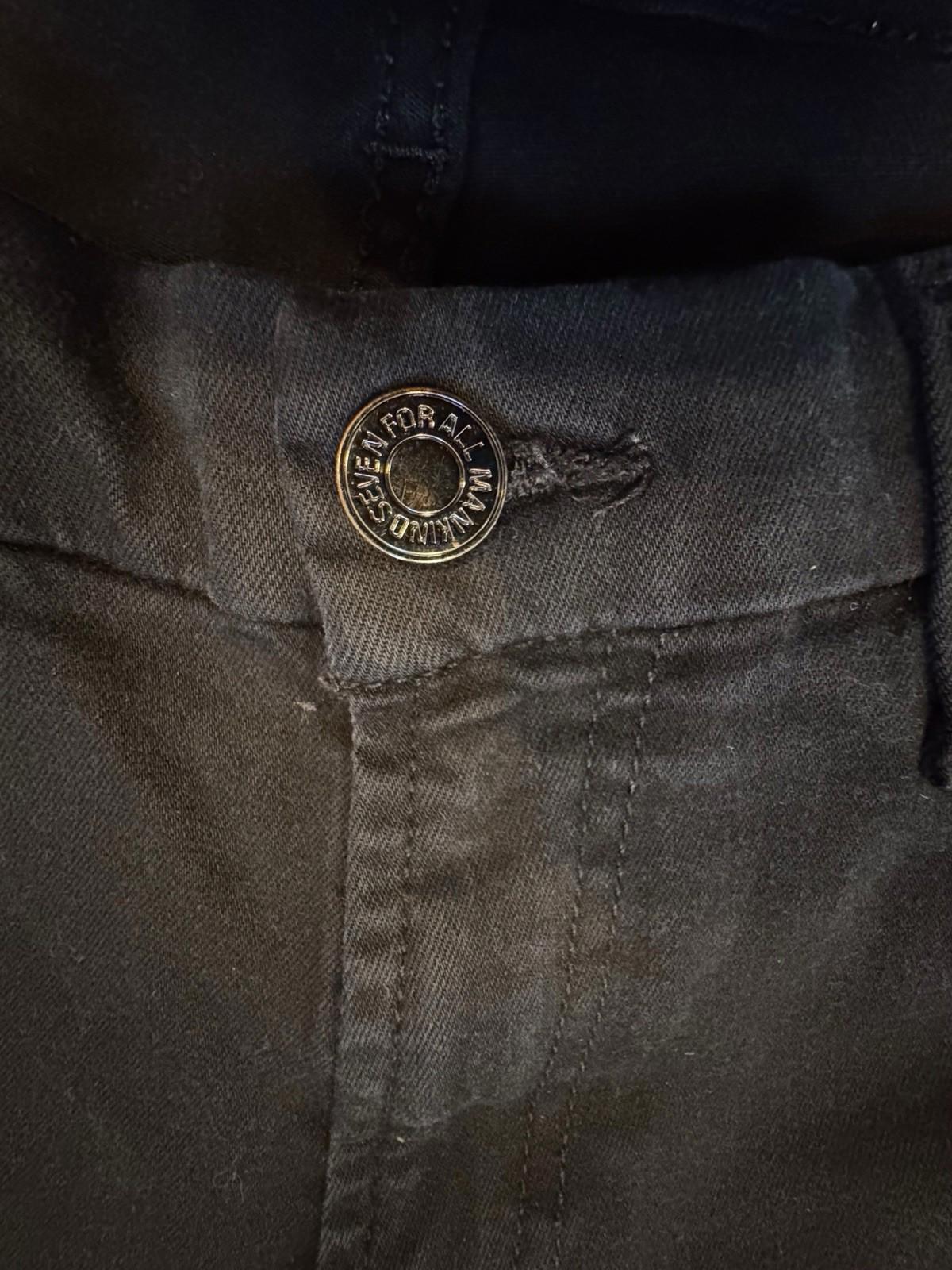 7 For All Mankind Jeans Womens Black Kimmie Bootcut Stretch Size 28 Excellent