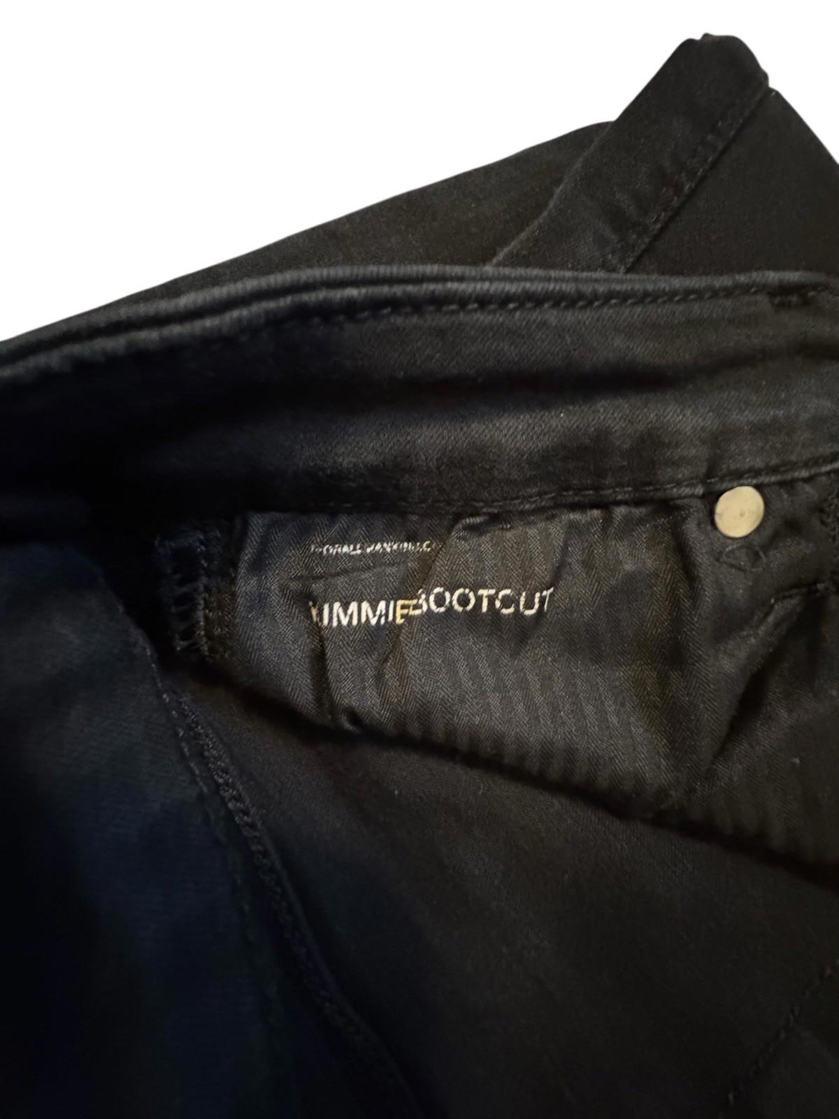 7 For All Mankind Jeans Womens Black Kimmie Bootcut Stretch Size 28 Excellent