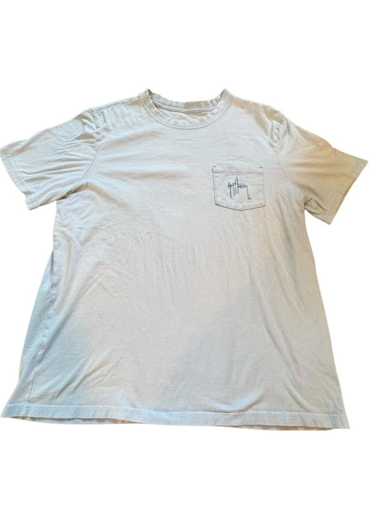 Guy Harvey Mens Fishing T-Shirt Light Blue Size Large Dated 2019
