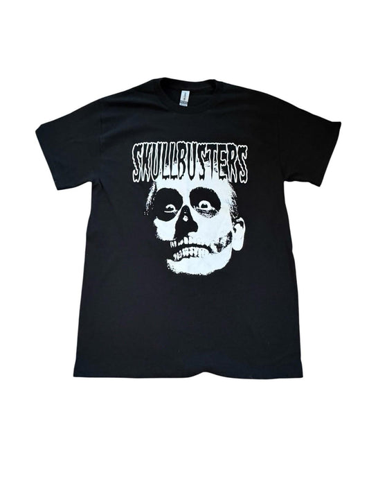Vintage 1990s Skullbusters Skull Skeleton Punk Rock Band Tshirt Size Medium