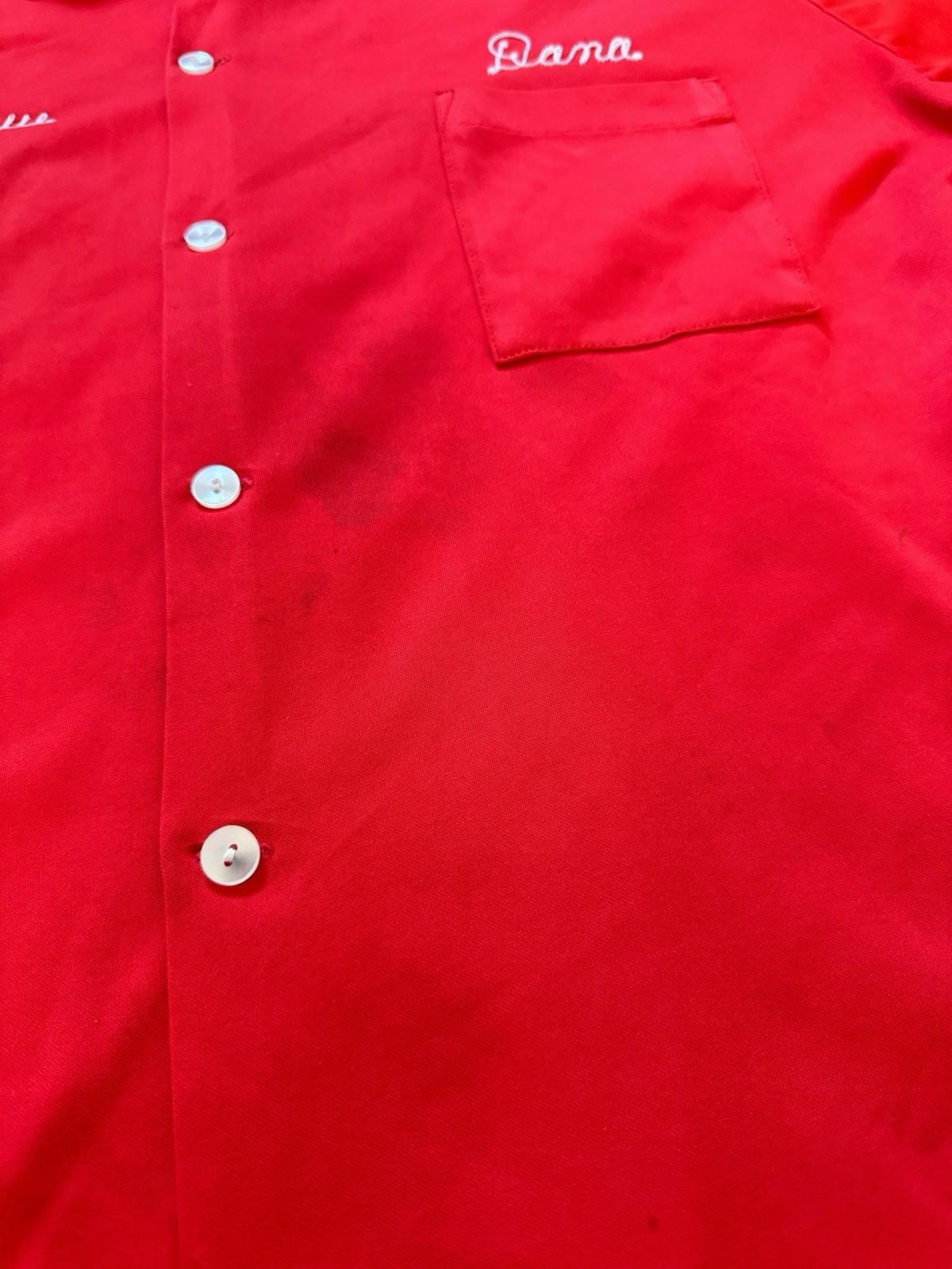 Mr. More Bowling Shirt Vintage Racing Shirt Red SAN JOSE SPEEDWAY California XL