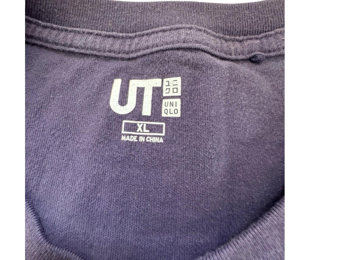 Uniqlo UT Japanese Sumo Wrestling Purple Cotton Japan T-Shirt Men's Size XL