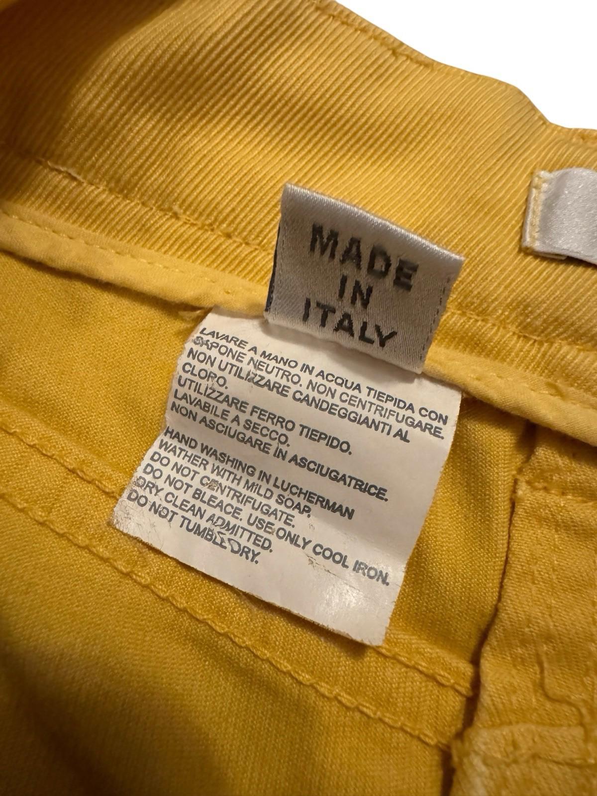 Gunex Italian Jeans Yellow Womens Size 42 Italy 6 US