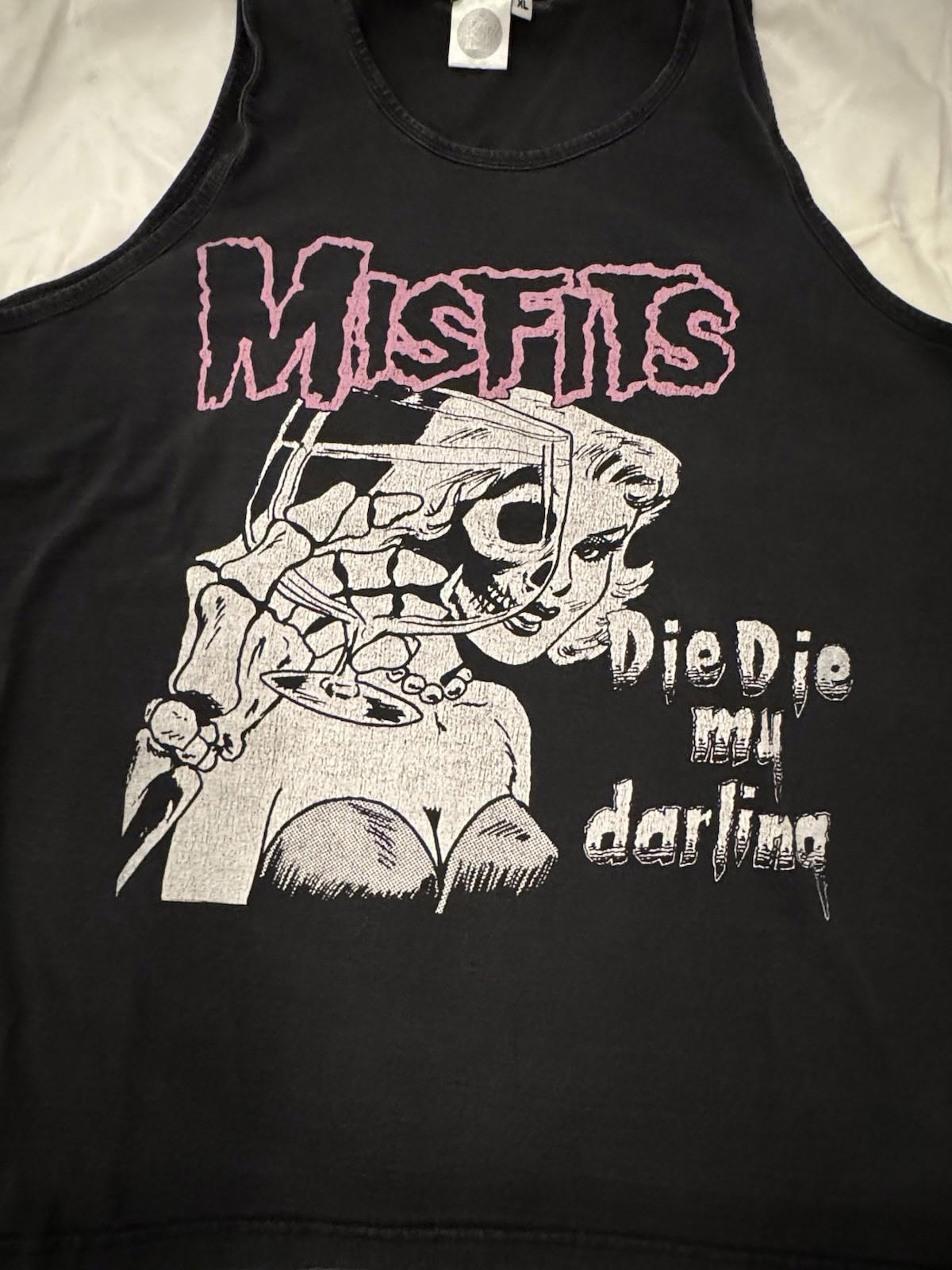 Vintage Y2K Misfits Tank Top Shirt Die Die My Darling Punk Rock Size XL
