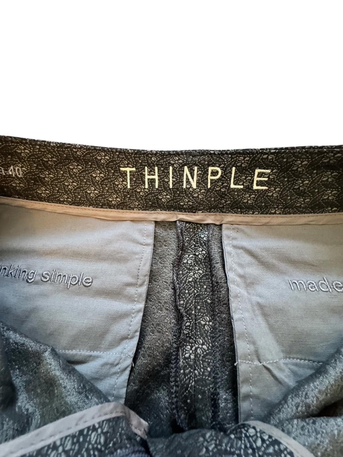 Thinple Italian True Designer Pleated Pants Italy Anna Womens Slacks Size 27