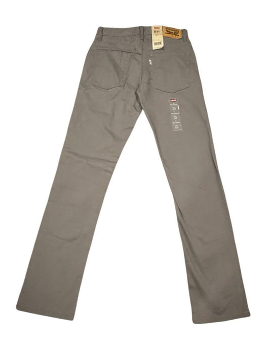 Levis 511 Youth Boys Slim Grey Jeans Size 16 Reg 28x28 Brand New With Tags