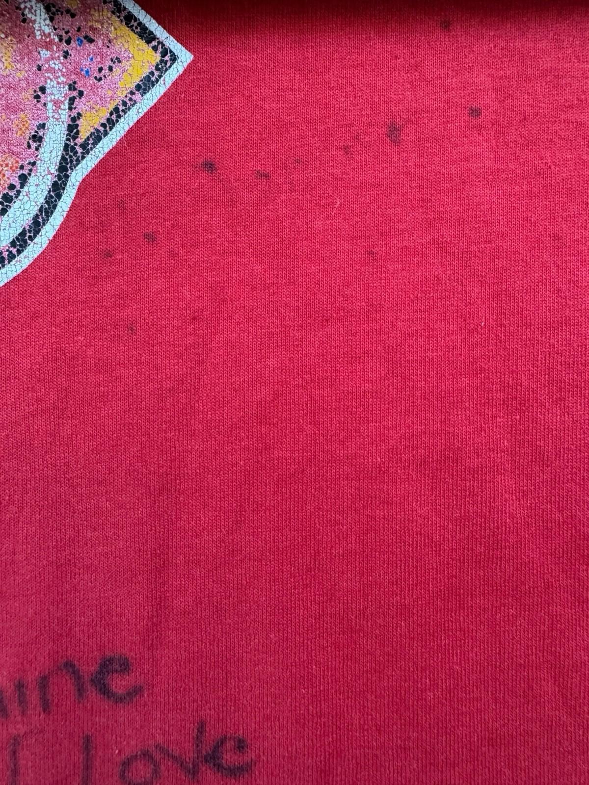 Signed Vintage 1989 BBC Doctor Who Tee T-Shirt Red Mens Large Cancel Year