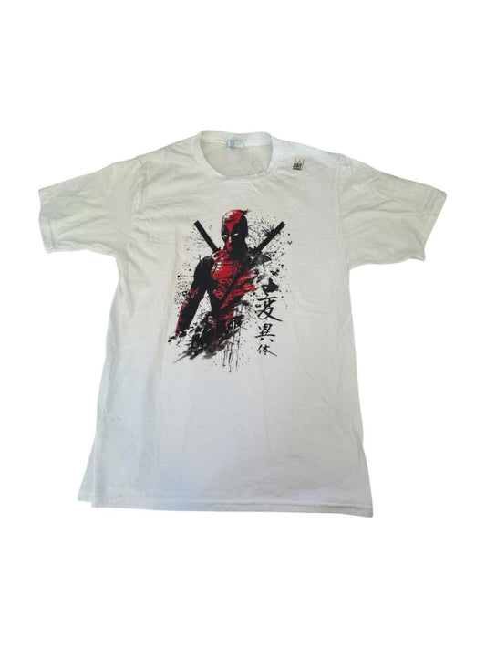 Vintage Y2K Deadpool Graphic T-Shirt Tshirt Tee Japanese Port and Co Small