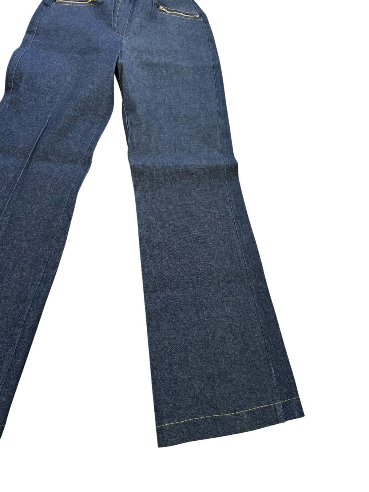 Rare Vintage BACI Stretch Jeans Dead Stock Size 8 Hippy 1970s Zipper Pockets