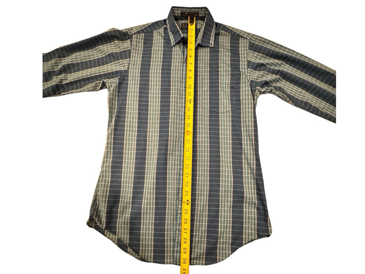 Vintage 1990’s Levi’s Blue Stripped Cotton Button Up Shirt Size Medium