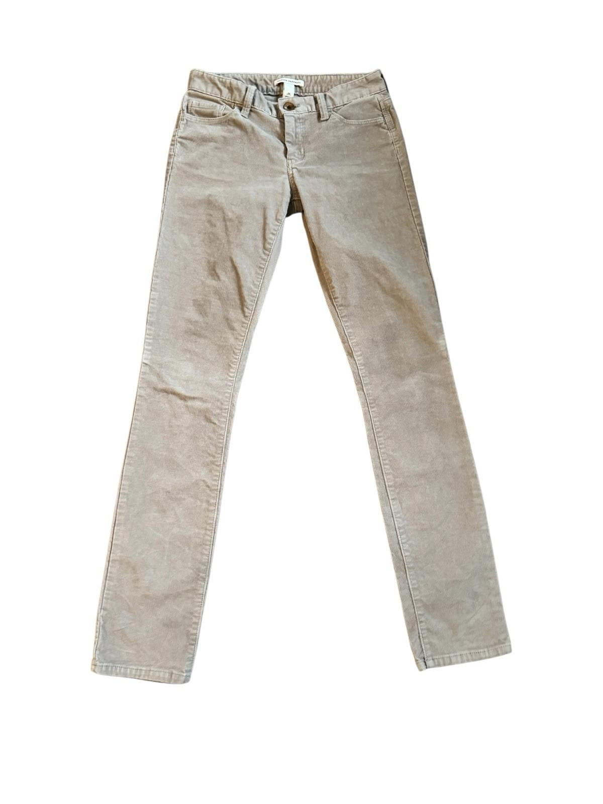BANANA REPUBLIC Beige Tan 2012 Millstone CORDUROY Women's JEANS Size 26