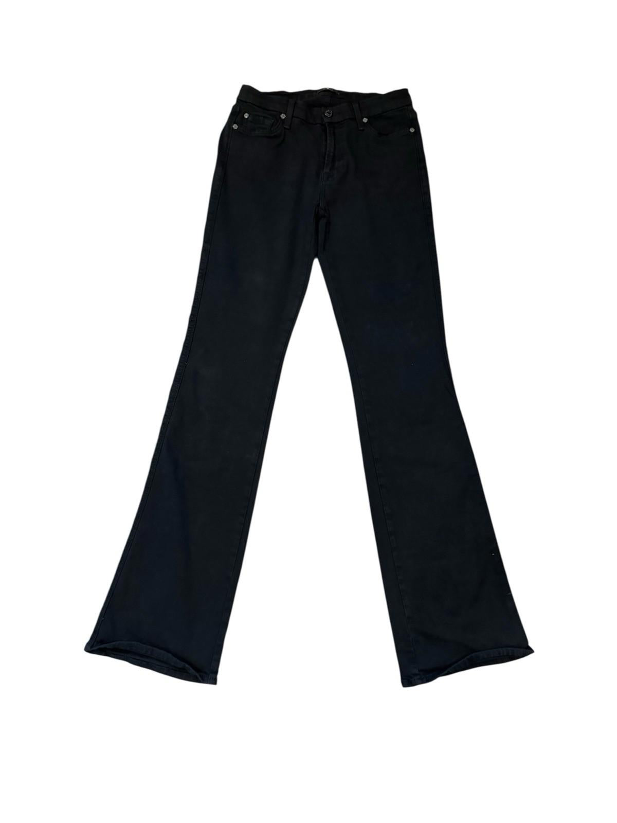 7 For All Mankind Jeans Womens Black Kimmie Bootcut Stretch Size 28 Excellent