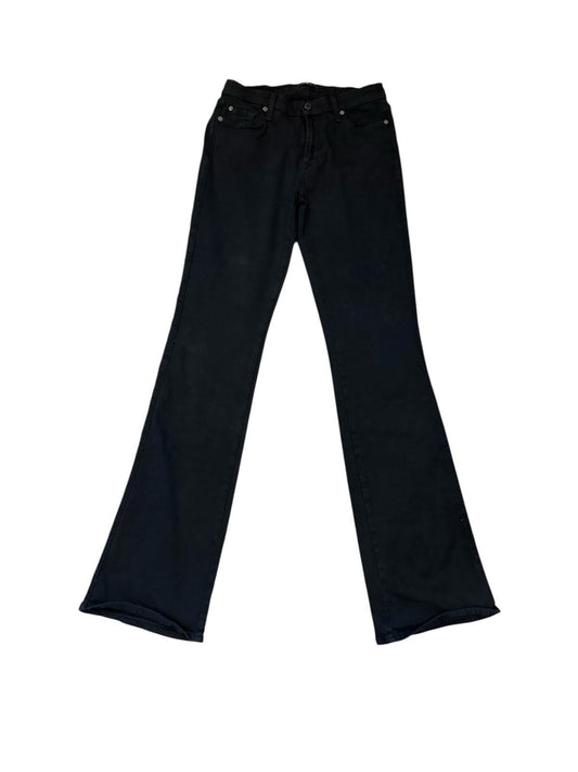 7 For All Mankind Jeans Womens Black Kimmie Bootcut Stretch Size 28 Excellent
