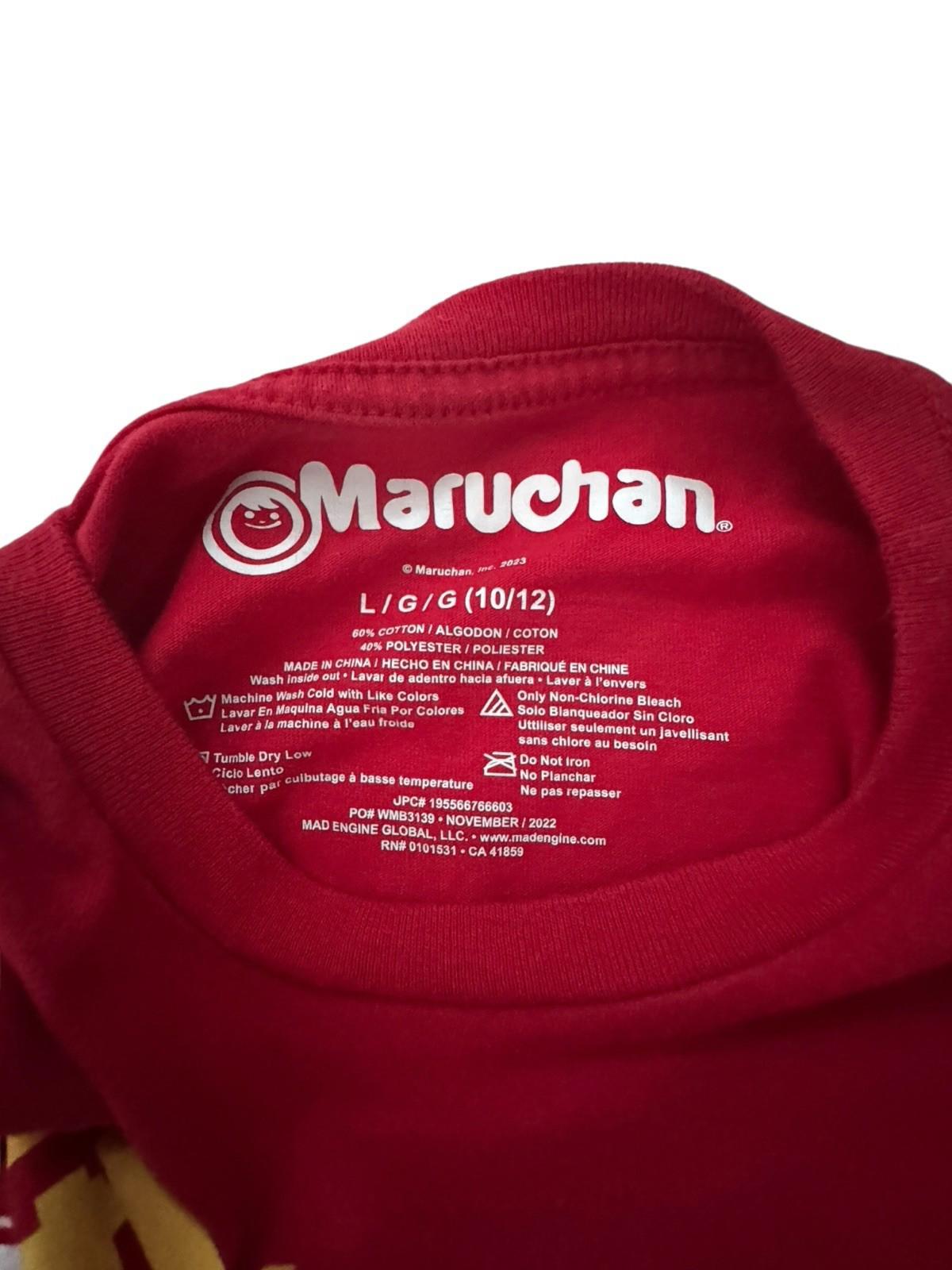 Maruchan Instant Lunch Shirt Youth Small Red Ramen Noodle Soup Graphic Tee