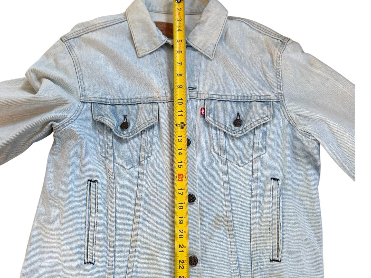Vintage 1970s Levi's Faded Denim Jacket 70506-0211 Size Large MADE IN USA