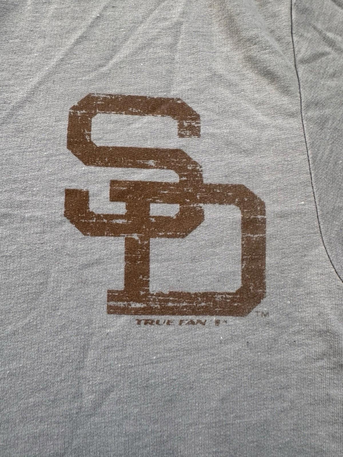 Vintage 1990s San Diego Padres True Fan Baseball Jersey T-Shirt Size Small