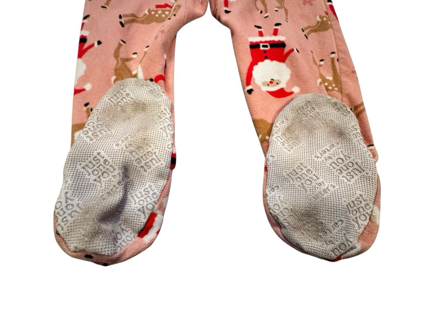 Carters Just One You Girls Santa Christmas Footed Pajamas 4T