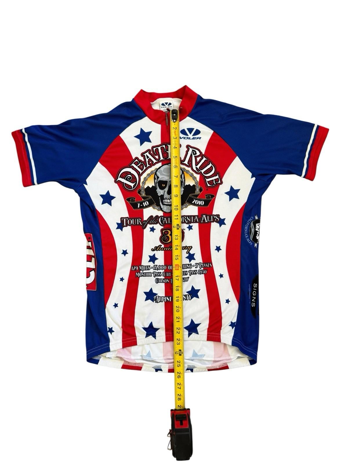 Voler California Death Ride 30 Anniversary Cycling Biking Shirt Raglan Jersey