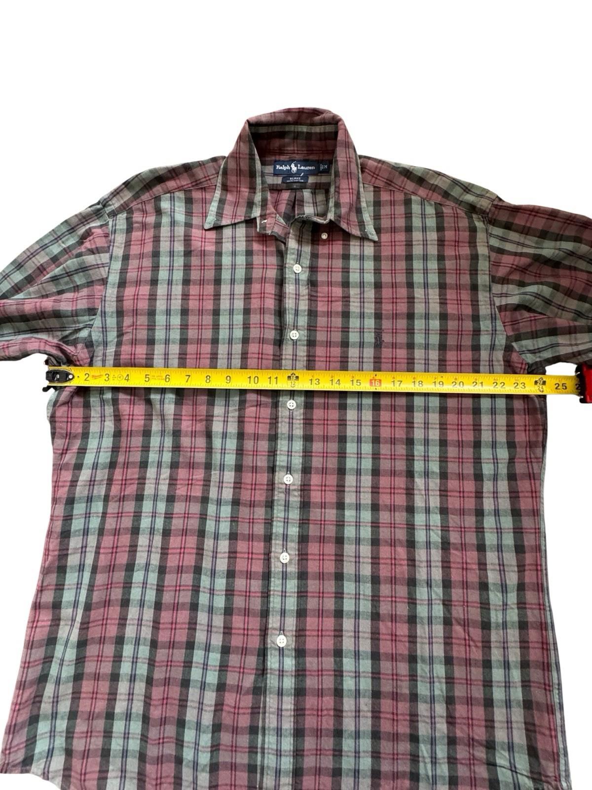 Ralph Lauren Men's Medium Blake Plaid Cotton Long Sleeve Button Down Shirt