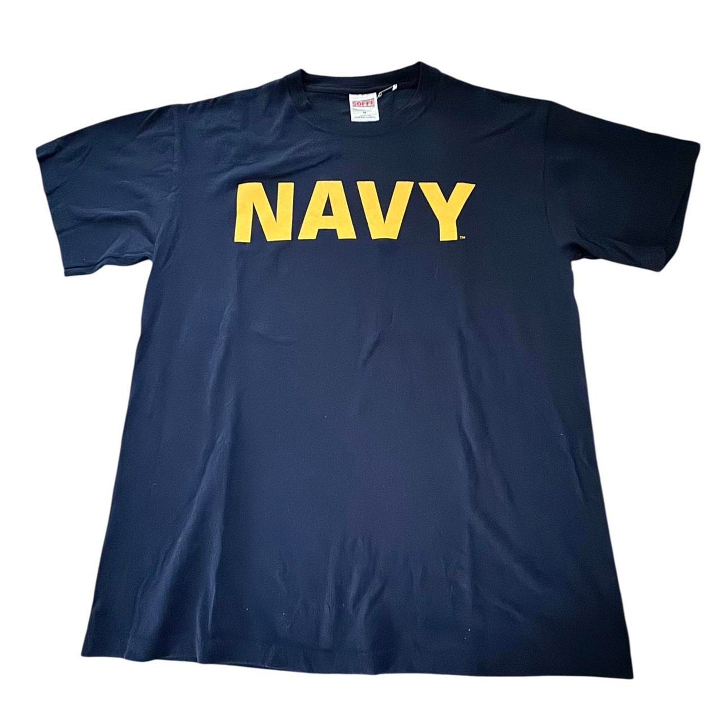 Soffe Men's Navy and Blue Tshirt