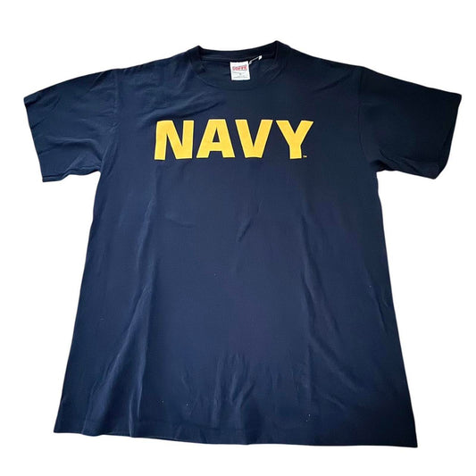 Soffe Men's Navy and Blue Tshirt