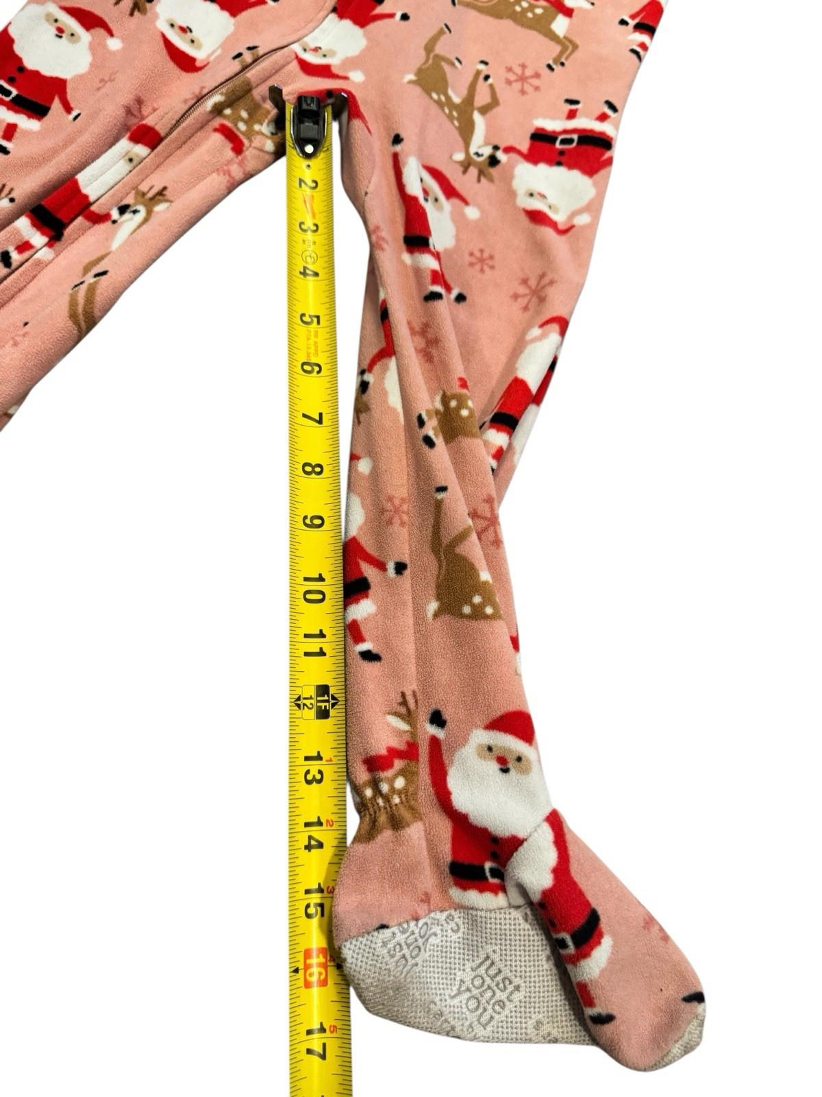 Carters Just One You Girls Santa Christmas Footed Pajamas 4T