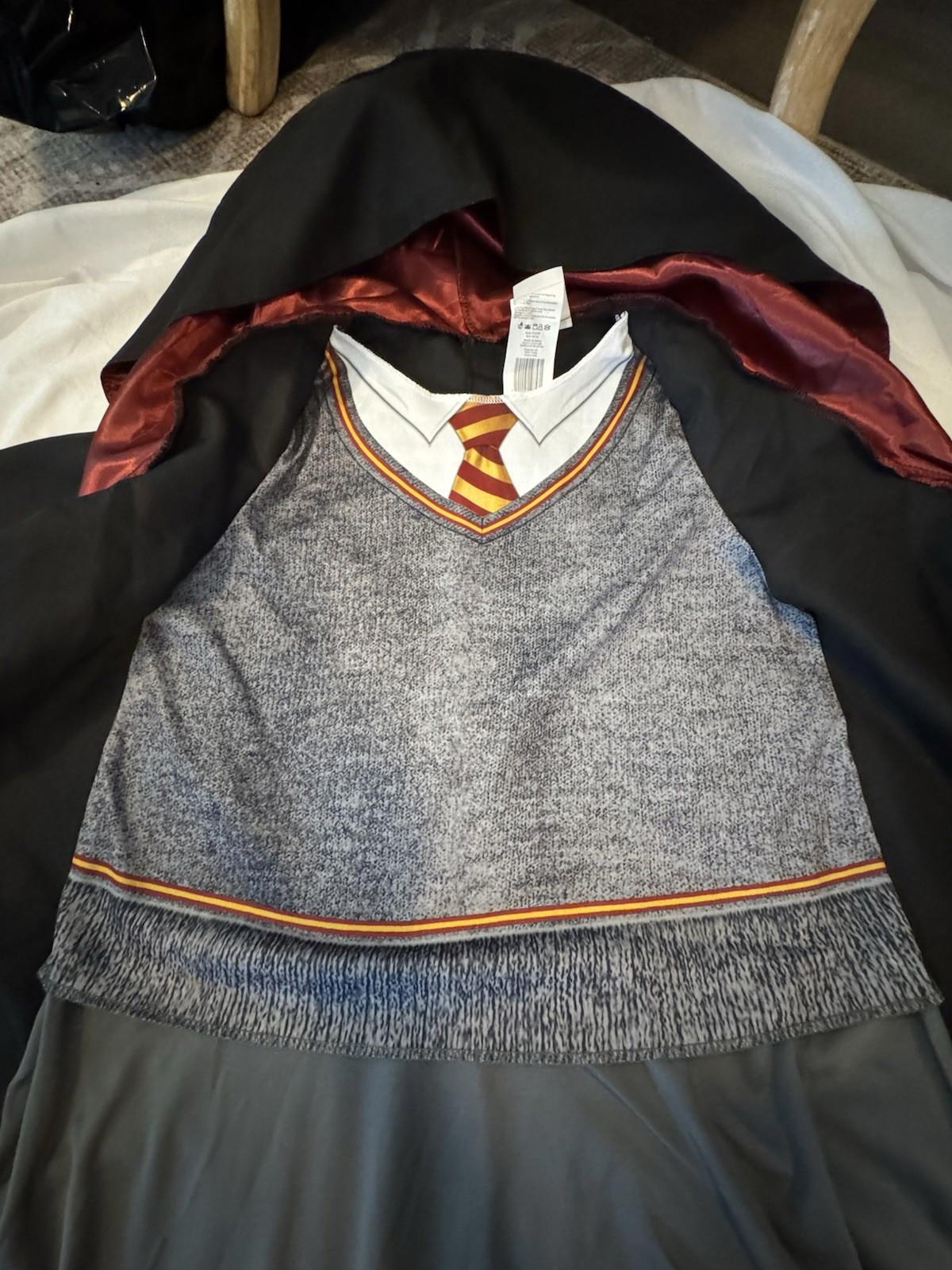 Harry Potter Child Children's Teen Halloween Costume Cape Hood Shirt