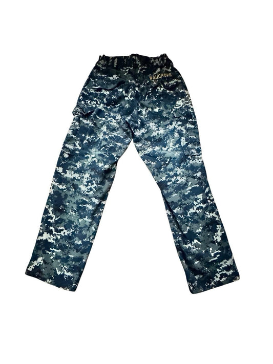 Mens Military Surplus Blue Camouflage BDU Pants Small