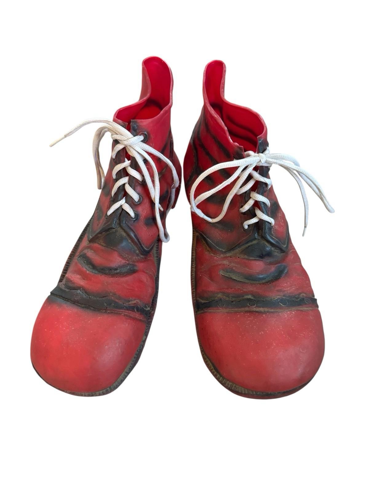True Vintage 1960s Halloween Costume Rubber Clown Shoes Hong Kong NOT China