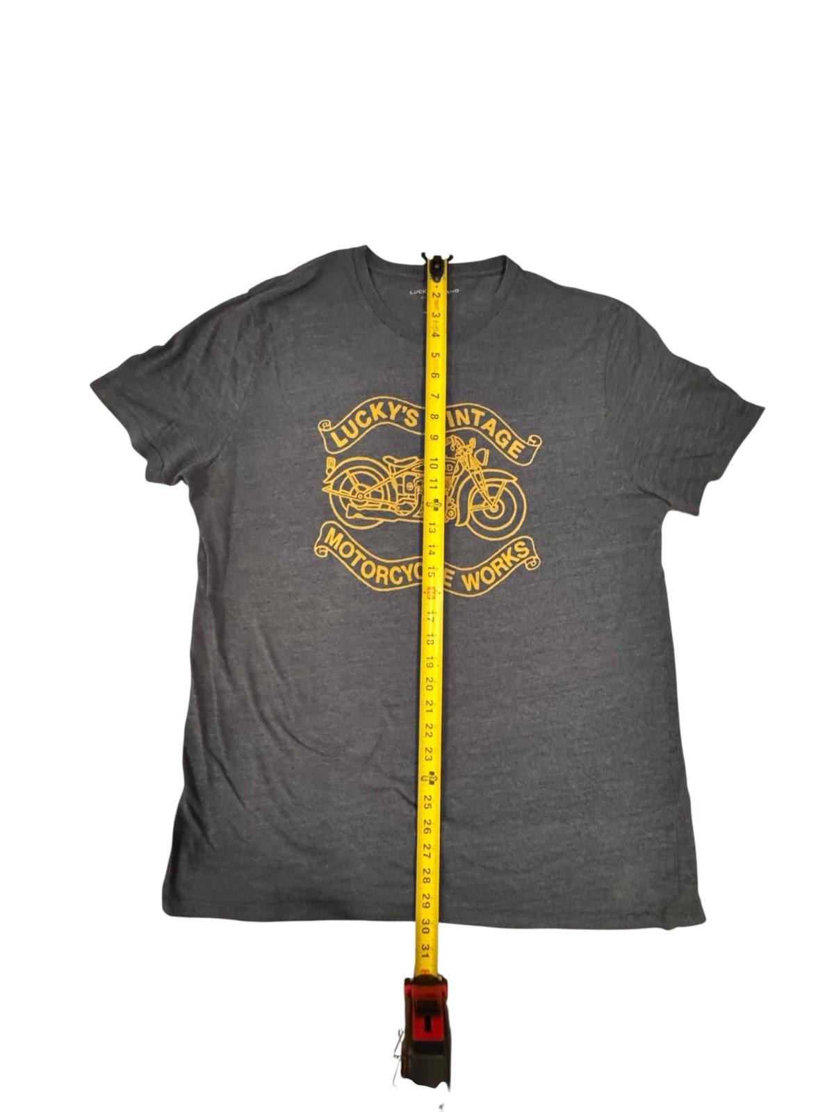 Lucky Brand Tshirt Motorcycle Works T-Shirt Tee Shirt Biker Mens XL