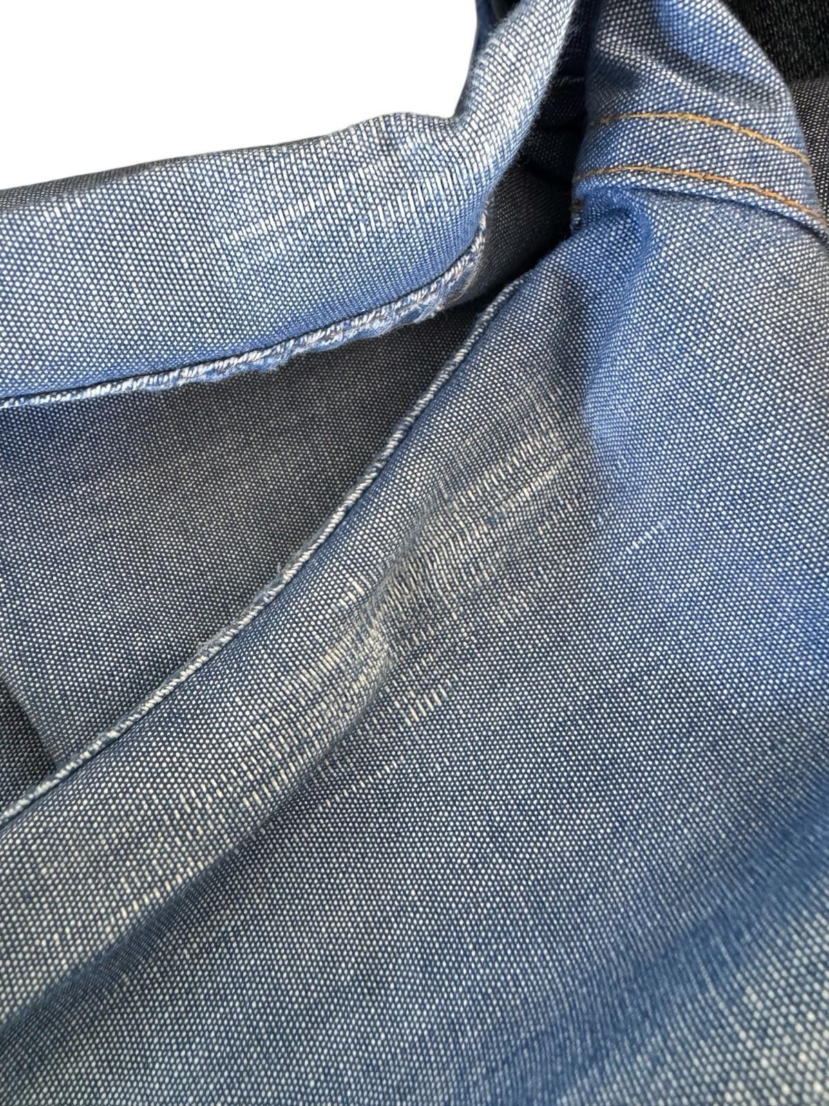 Vintage 1970s LEVIS FOR ME Blue Hopsack Bell Bottom Pants BIG E White Tag 30