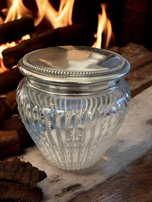 1902 Crescent Athletic Gun Club Brooklyn Mens Sterling Crystal Cigar Humidor