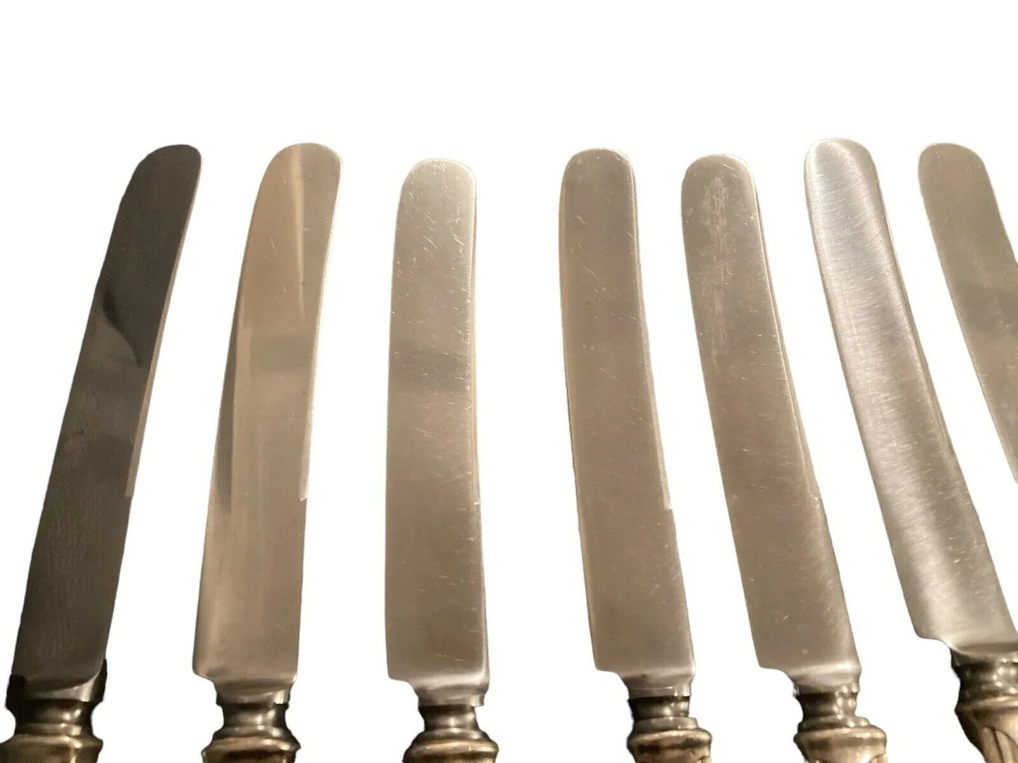 12 Whiting King Albert Sterling Silver Old French Knives Knife Set of 12