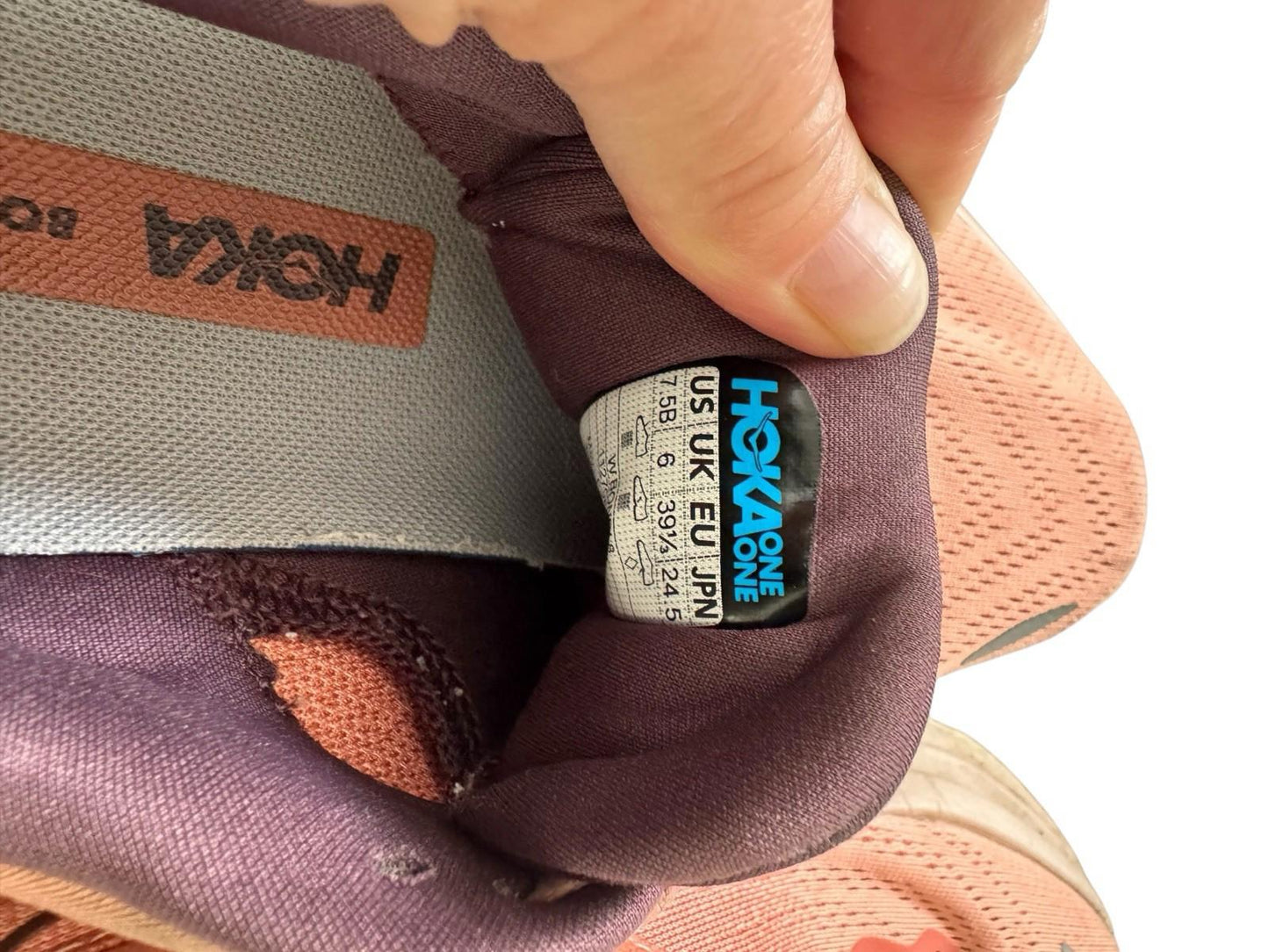 HOKA ONE ONE Bondi 8 Women's Sneakers Pink Size 7.5 B Width
