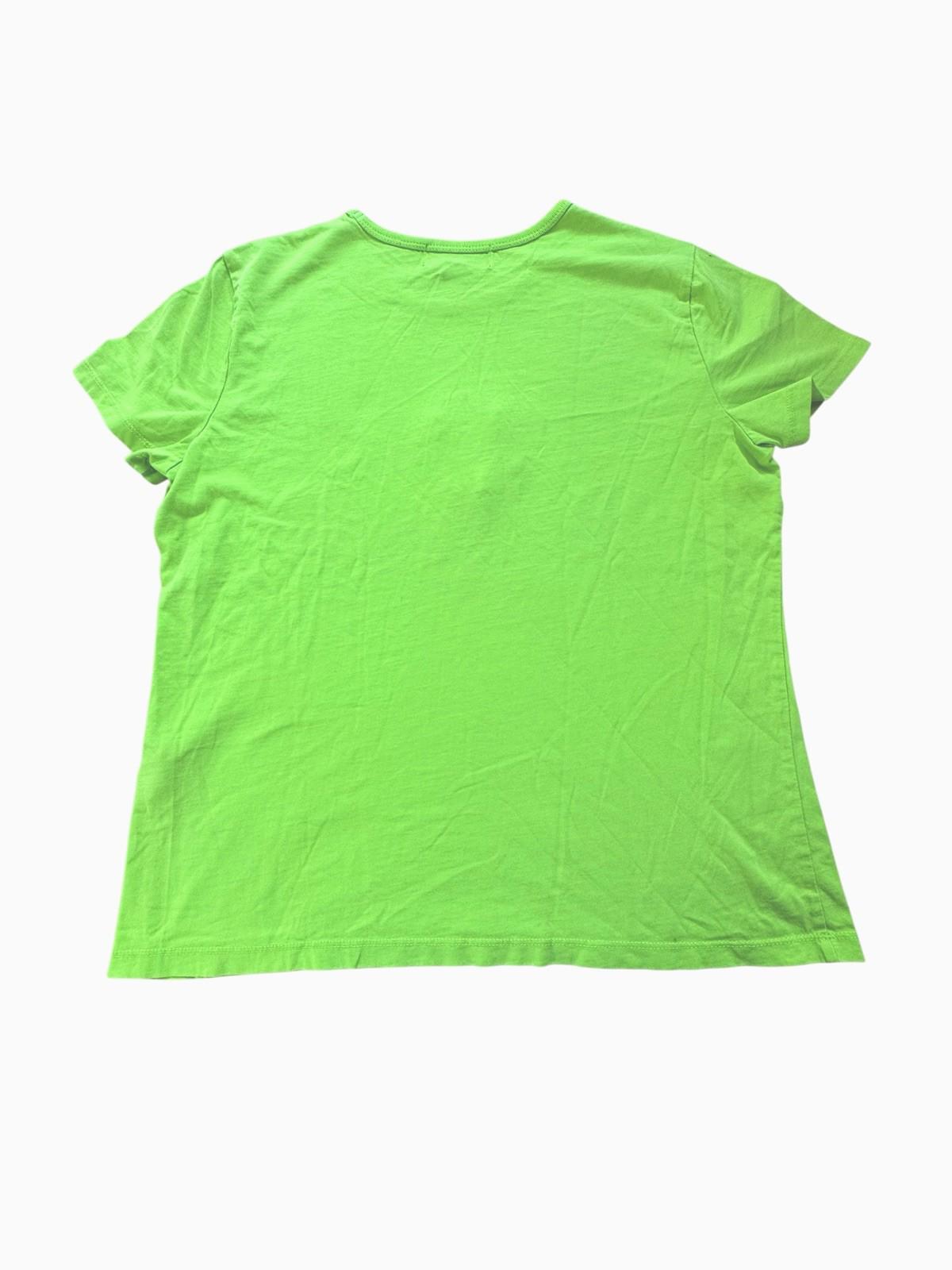 Vintage 1990s LRL Ralph Lauren Women's Green T-Shirt Size Large Made in USA