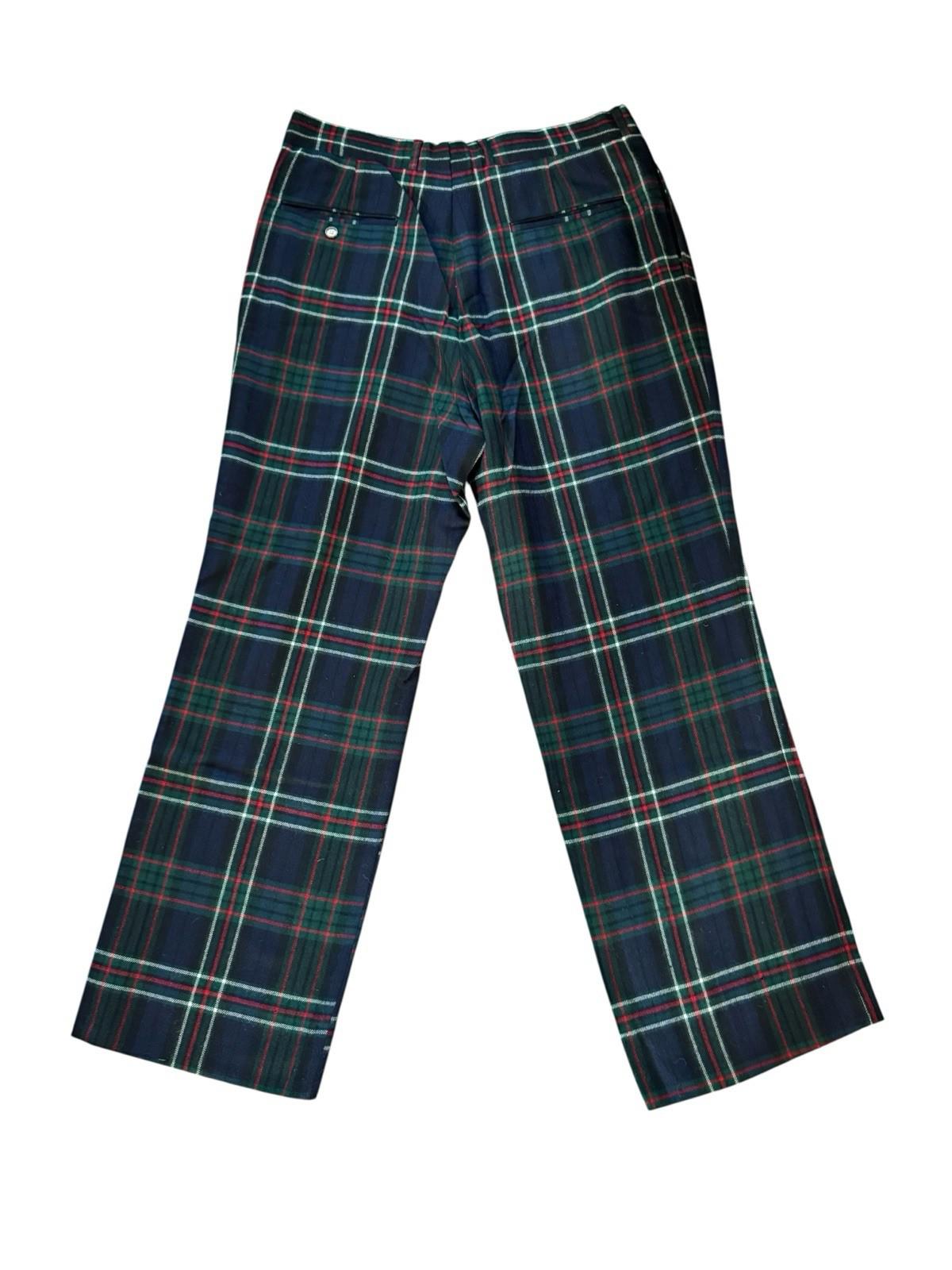 POSH Newport Beach Wool Plaid Pants With Suspender Buttons NWOT 31x28