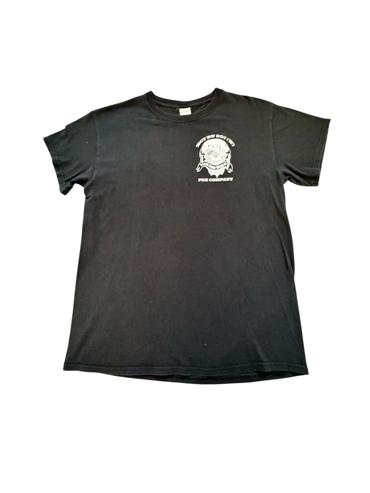 Vintage Fox Co Marine Combat Training Skull TShirt Mens Military Tee Size Medium